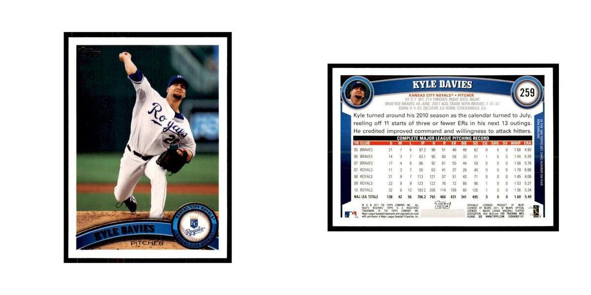 2011 Topps Kyle Davies Baseball Cards #259