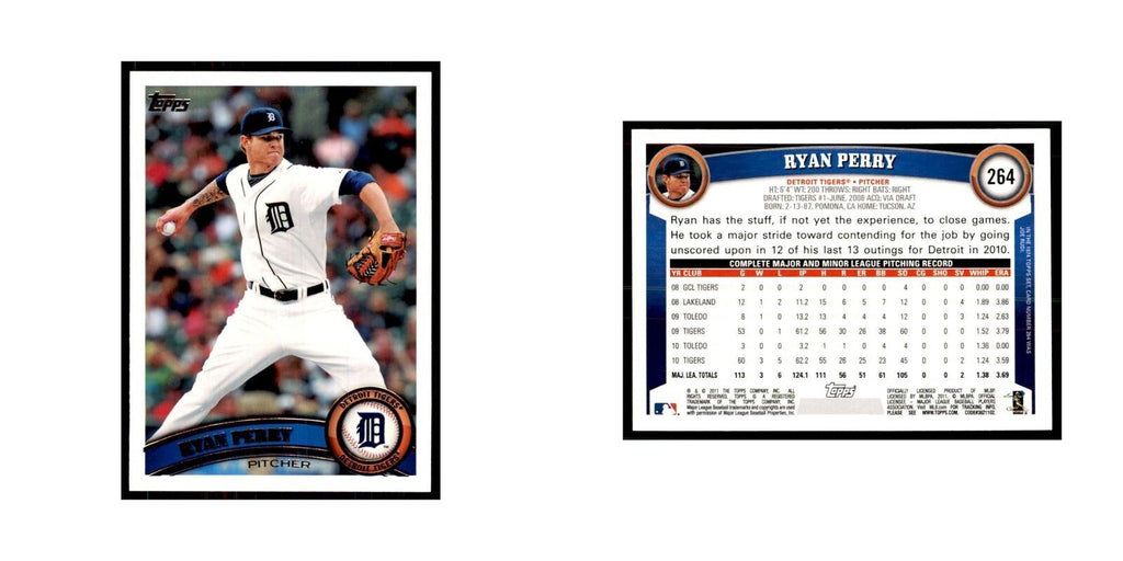 2011 Topps Ryan Perry Baseball Cards #264