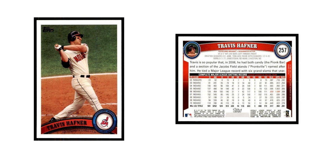 2011 Topps Travis Hafner Baseball Cards #257