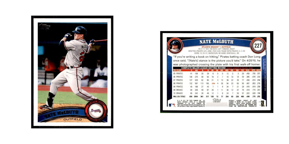2011 Topps Nate McLouth Baseball Cards #227