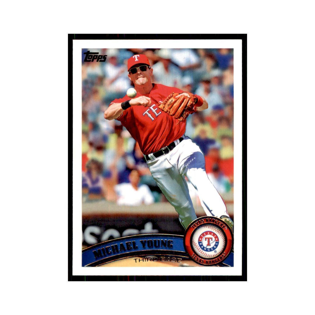 2011 Topps Michael Young Baseball Cards #320