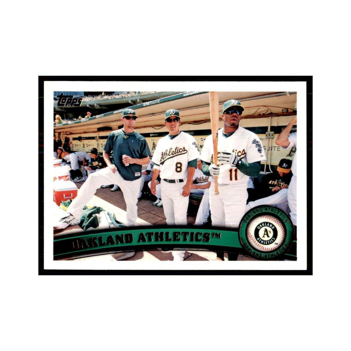 2011 Topps Oakland Athletics Baseball Cards #204