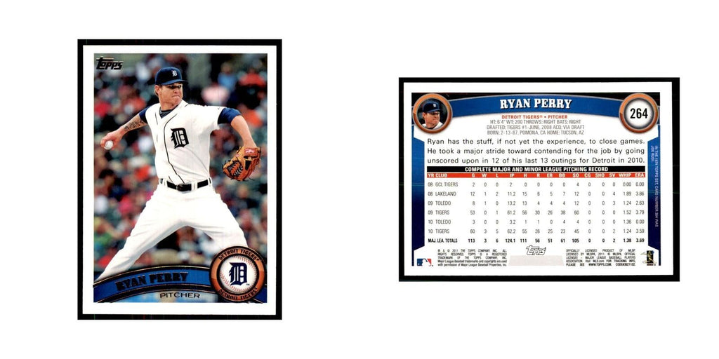 2011 Topps Ryan Perry Baseball Cards #264