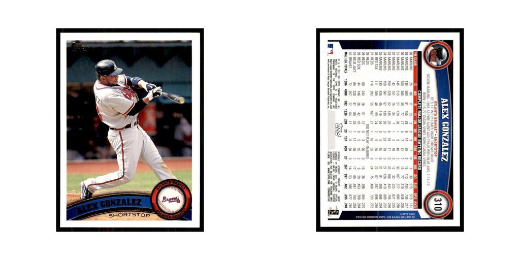 2011 Topps Alex Gonzalez Baseball Cards #310