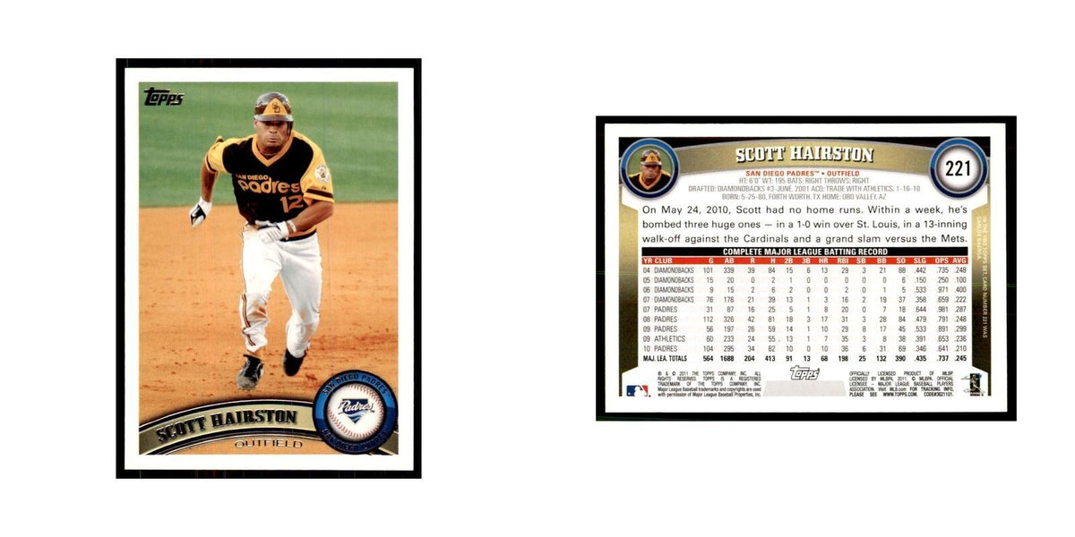 2011 Topps Scott Hairston Baseball Cards #221