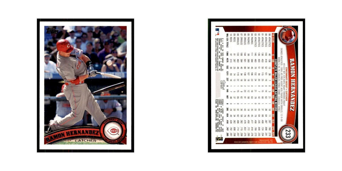 2011 Topps Ramon Hernandez Baseball Cards #233