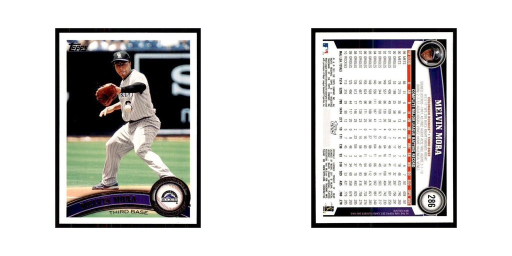 2011 Topps Melvin Mora Baseball Cards #286