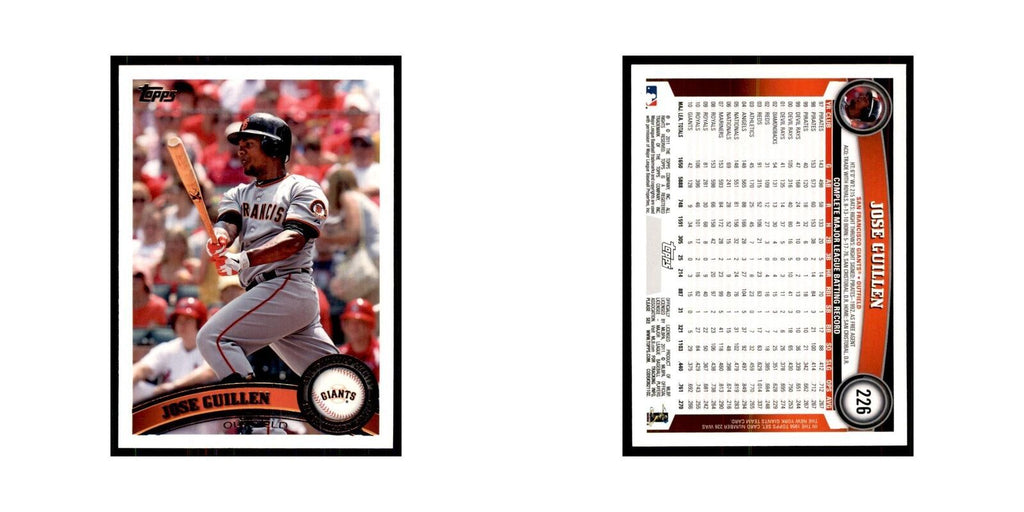 2011 Topps Jose Guillen Baseball Cards #226
