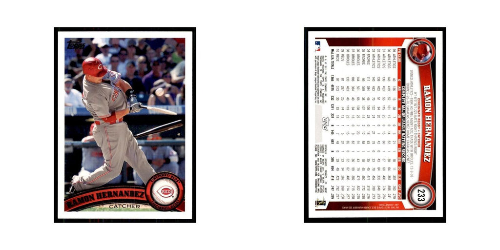 2011 Topps Ramon Hernandez Baseball Cards #233