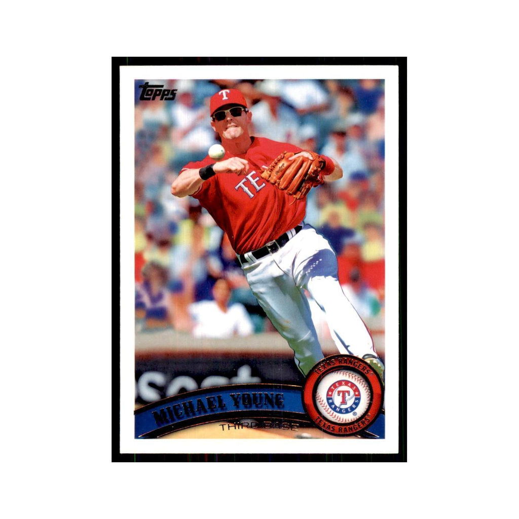 2011 Topps Michael Young Baseball Cards #320
