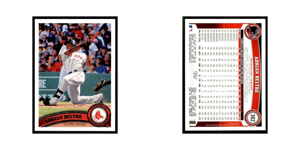 2011 Topps Adrian Beltre Baseball Cards #302