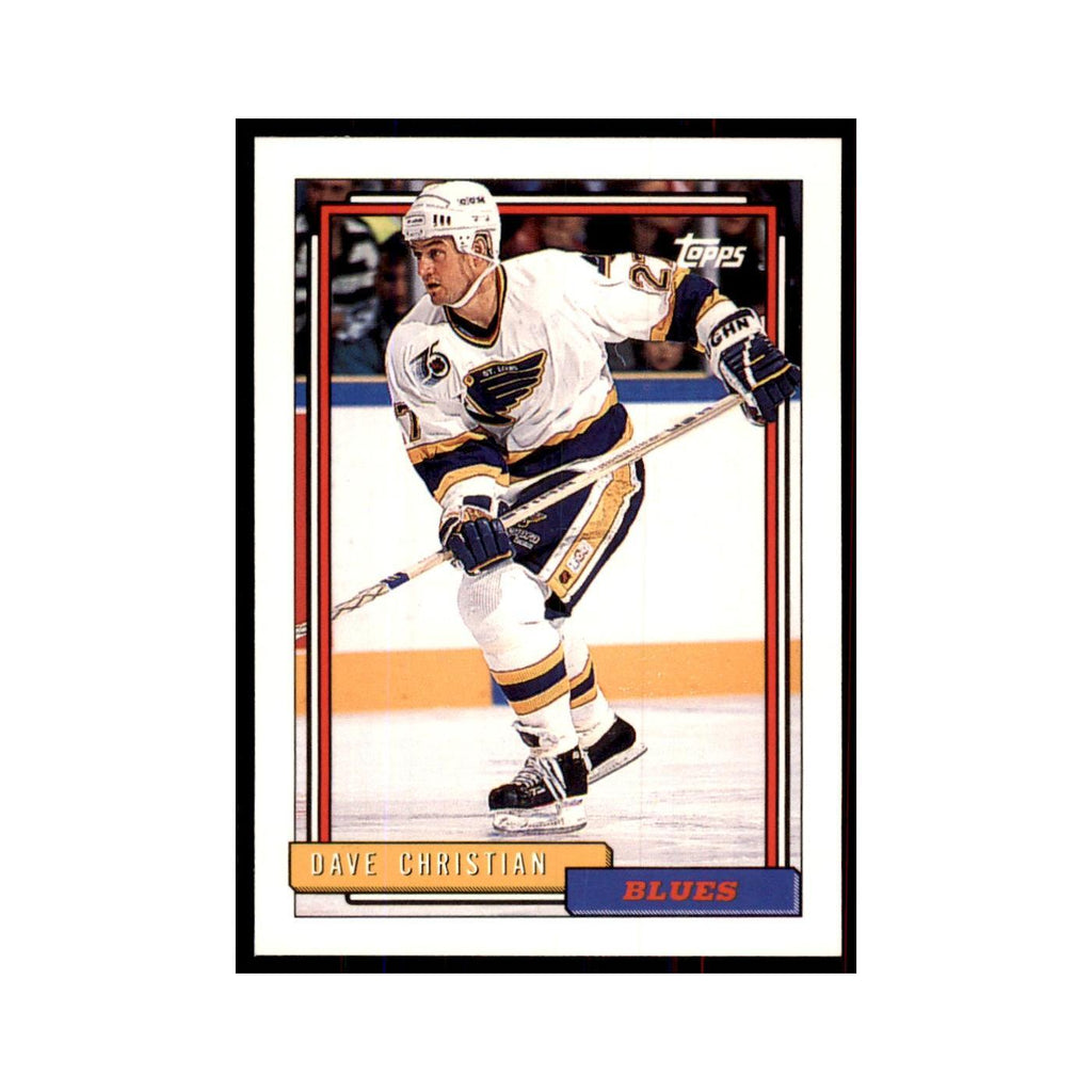 Dave Christian 1992 Topps #21 Hockey Cards Hockey Card NM