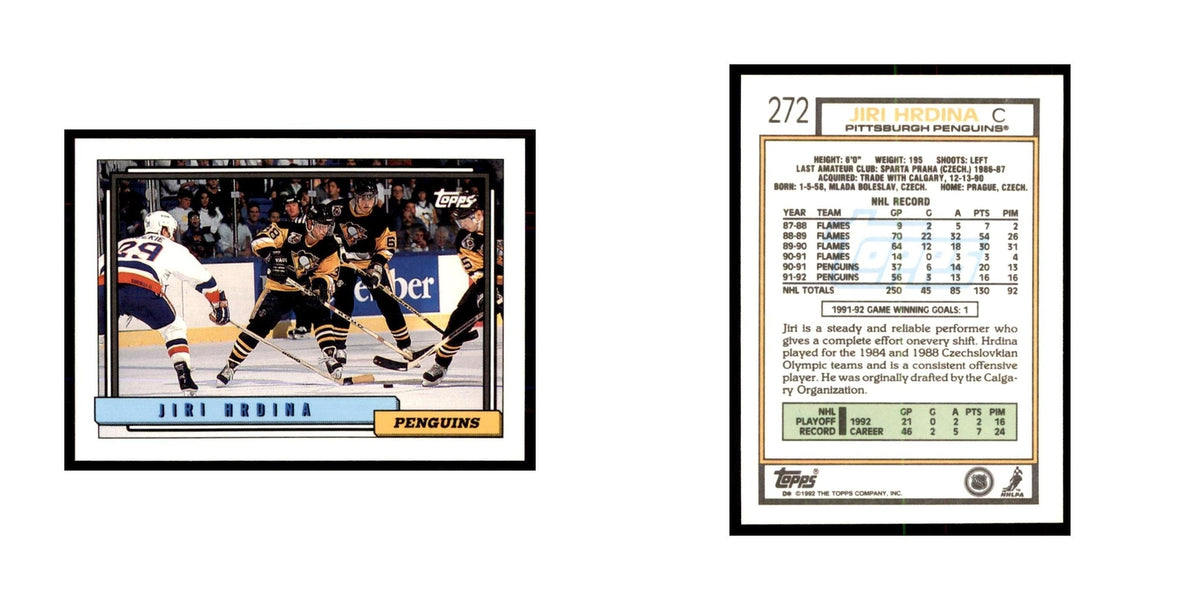 Jiri Hrdina 1992 Topps #272 Hockey Cards Hockey Card NM