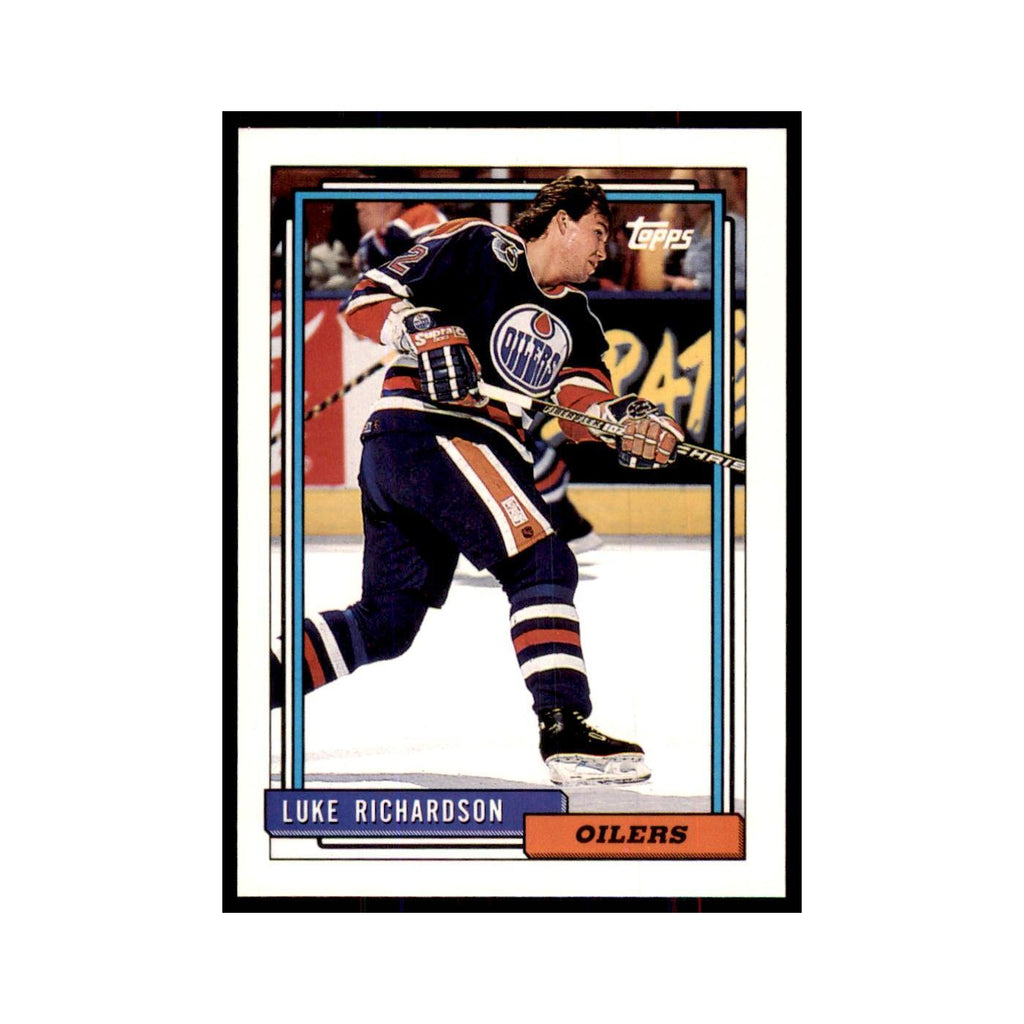 Luke Richardson 1992 Topps #409 Hockey Cards Hockey Card NM