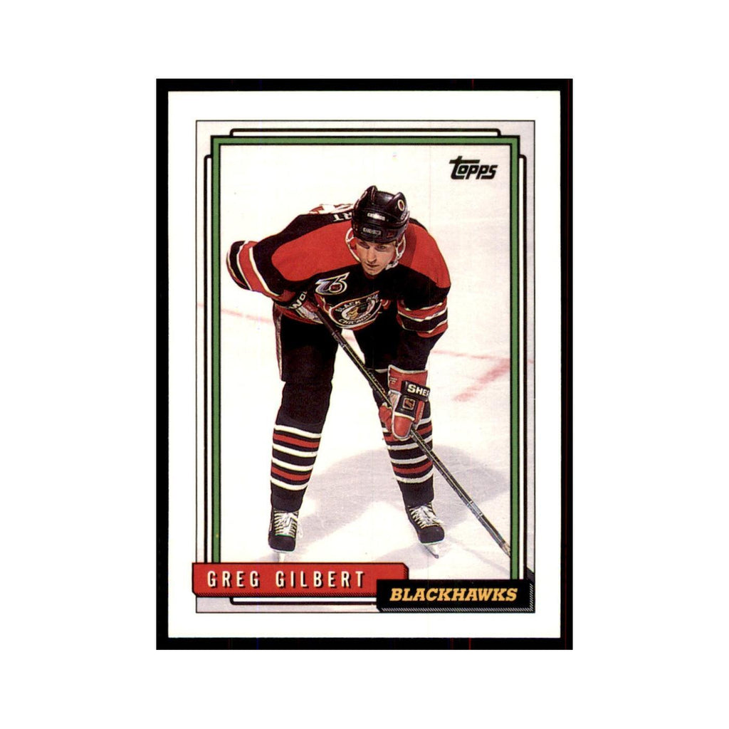 Greg Gilbert 1992 Topps #218 Hockey Cards Hockey Card NM