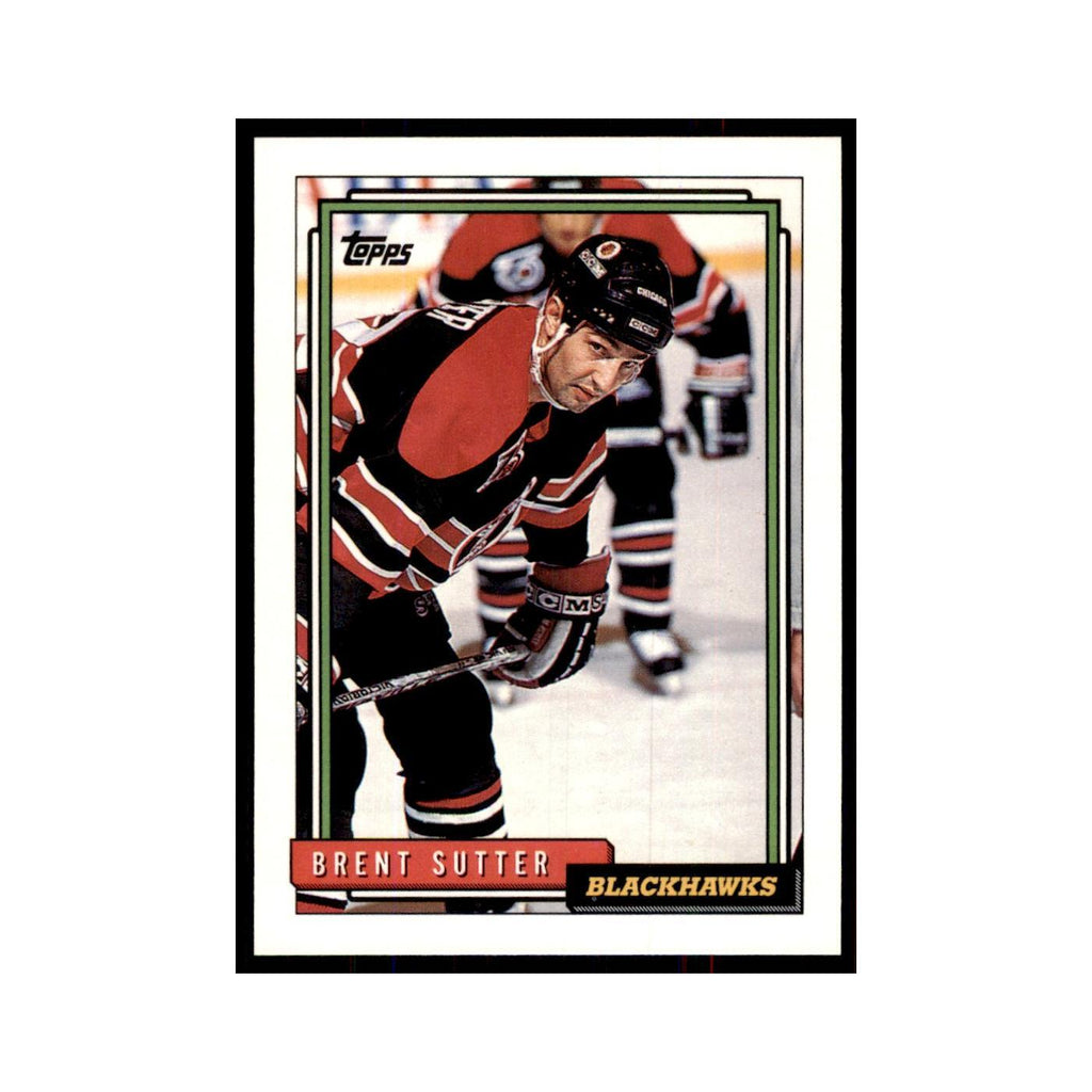 Brent Sutter 1992 Topps #75 Hockey Cards Hockey Card NM