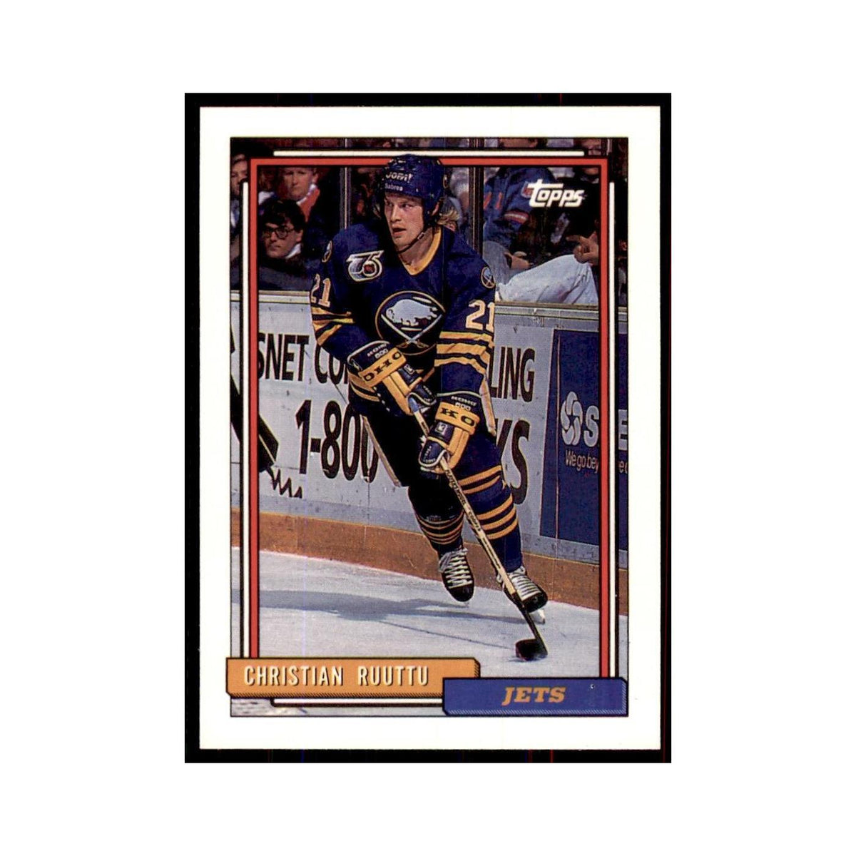 Christian Ruuttu 1992 Topps #485 Hockey Cards Hockey Card NM