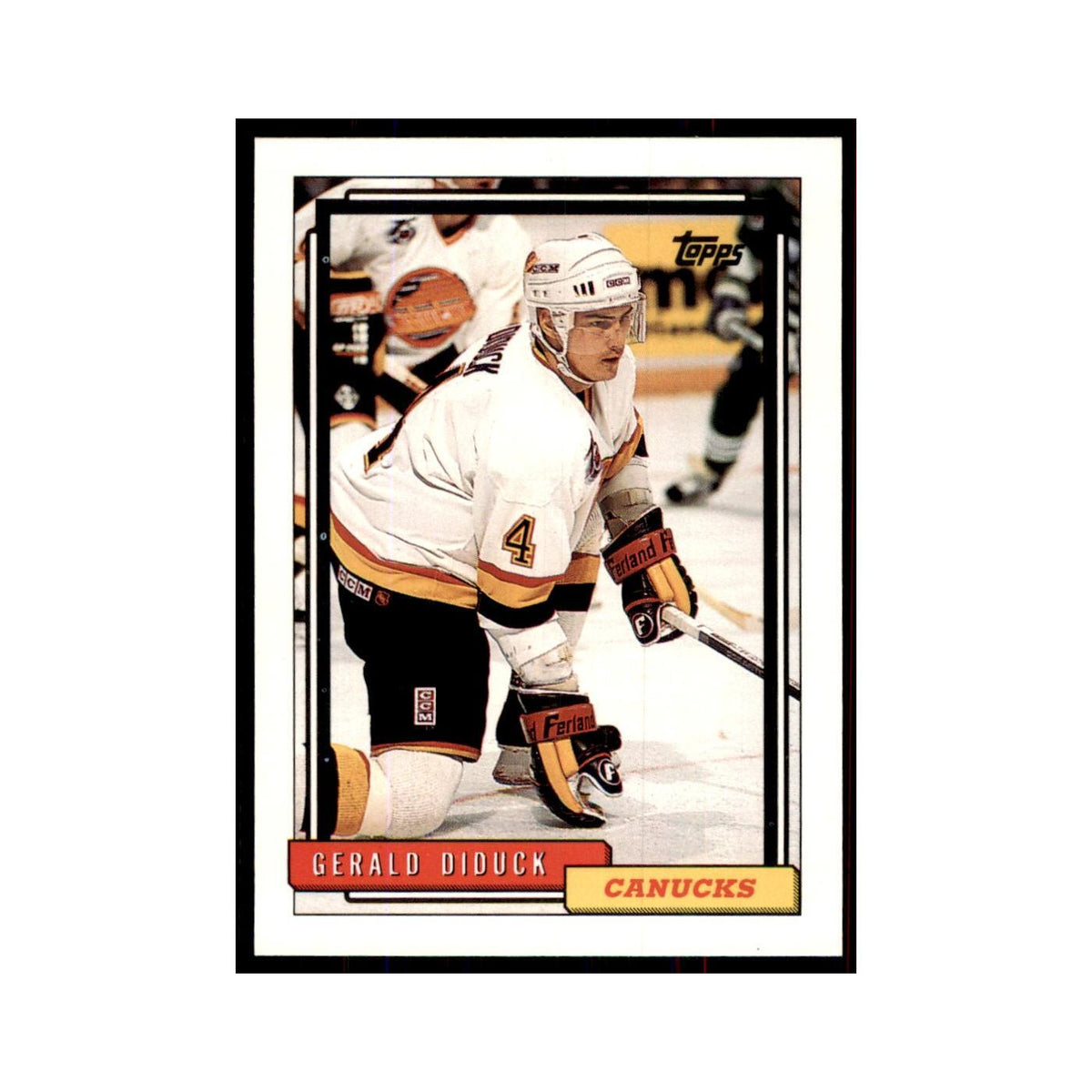 Gerald Diduck 1992 Topps #44 Hockey Cards Hockey Card NM