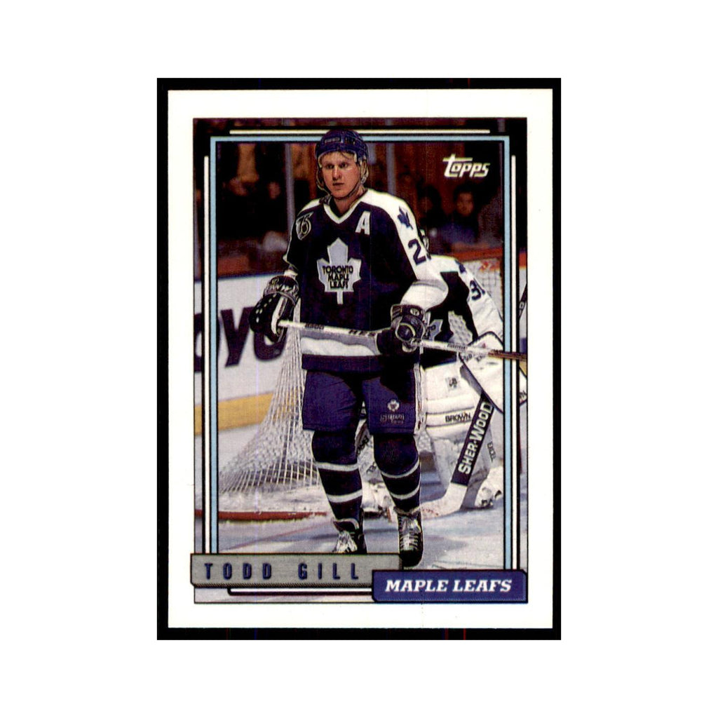 Todd Gill 1992 Topps #374 Hockey Cards Hockey Card NM
