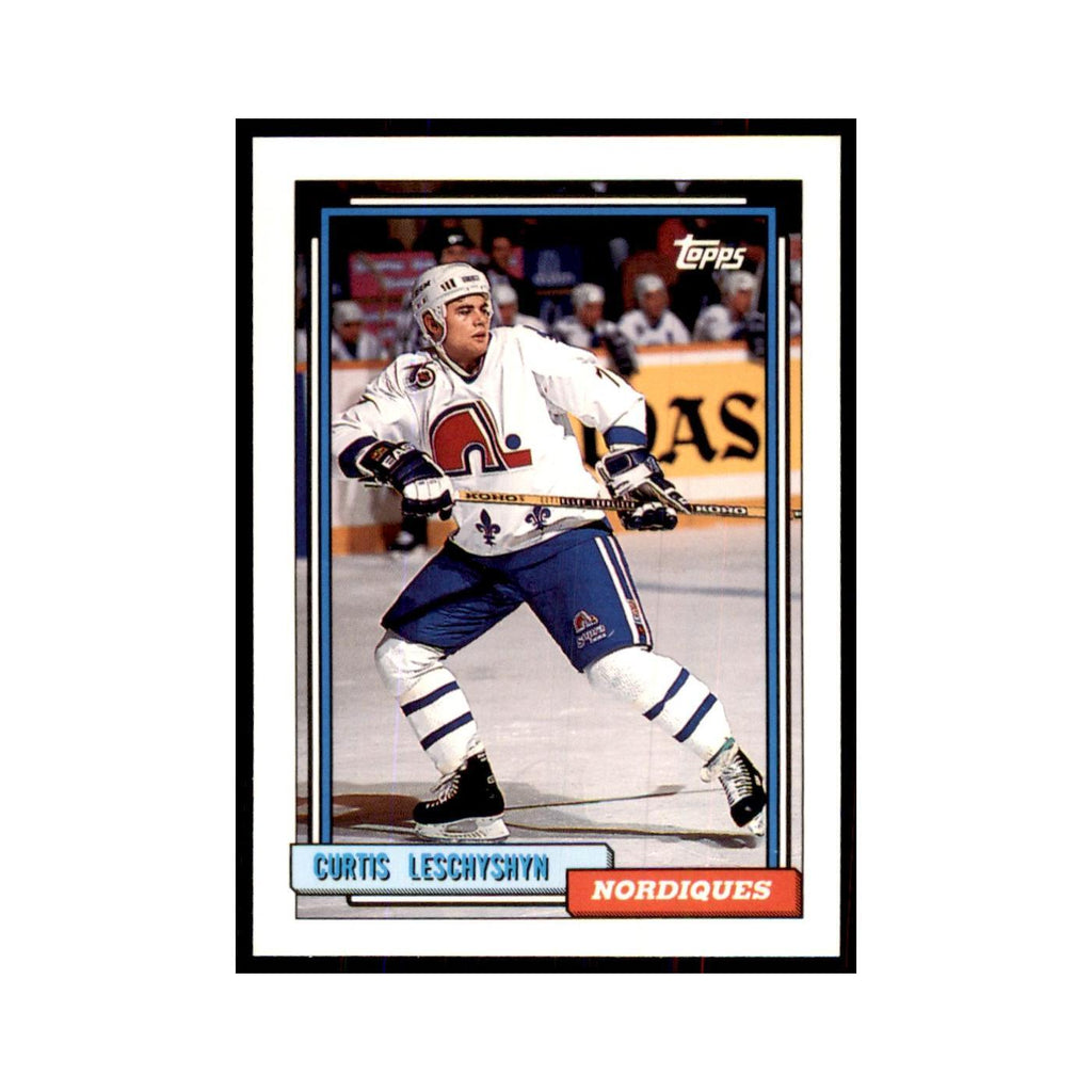Curtis Leschyshyn 1992 Topps #124 Hockey Cards Hockey Card NM