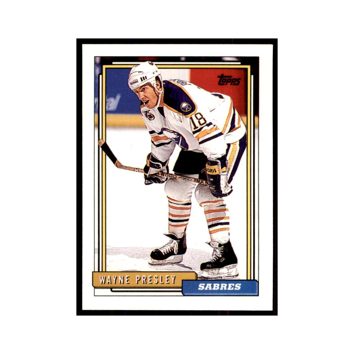 Wayne Presley 1992 Topps #424 Hockey Cards Hockey Card NM