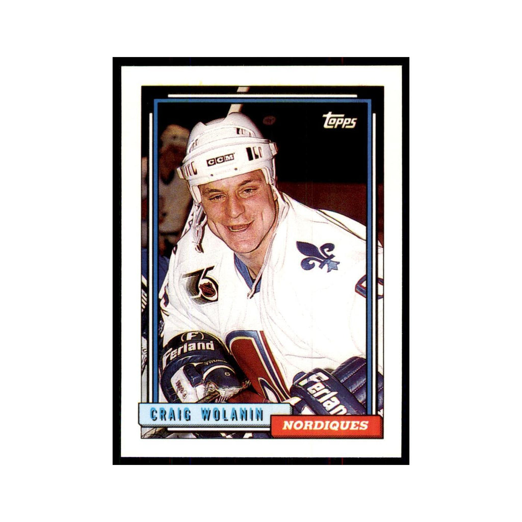 Craig Wolanin 1992 Topps #487 Hockey Cards Hockey Card NM