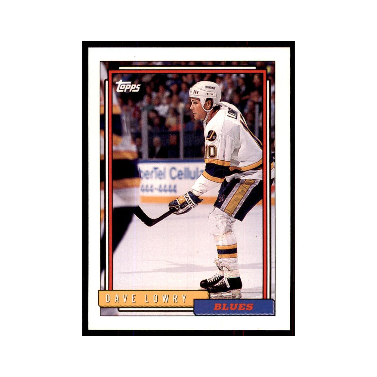 Dave Lowry 1992 Topps #42 Hockey Cards Hockey Card NM