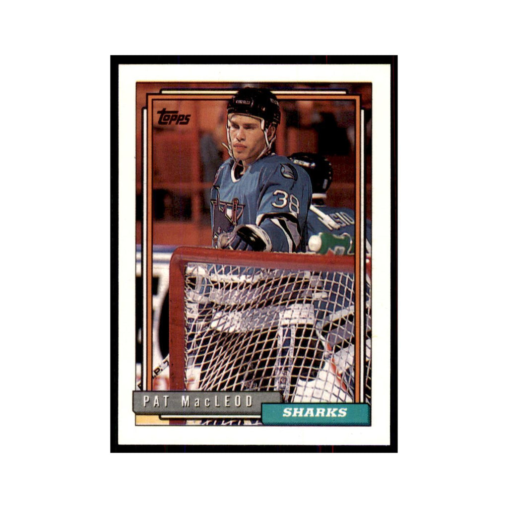 Pat MacLeod 1992 Topps #317 Hockey Cards Hockey Card NM