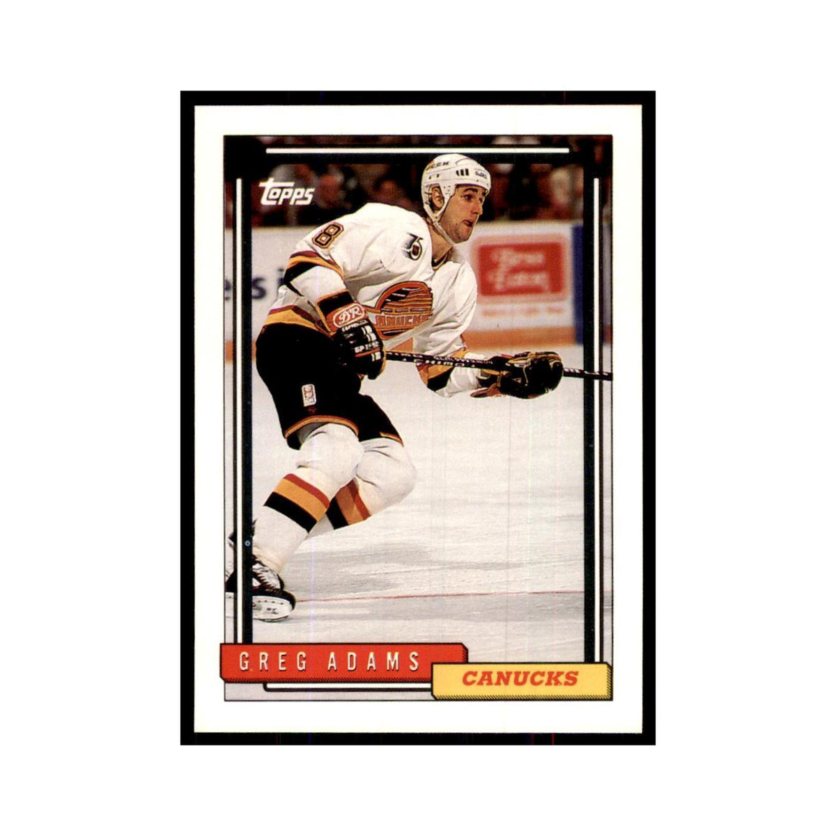 Greg Adams 1992 Topps #507 Hockey Cards Hockey Card NM