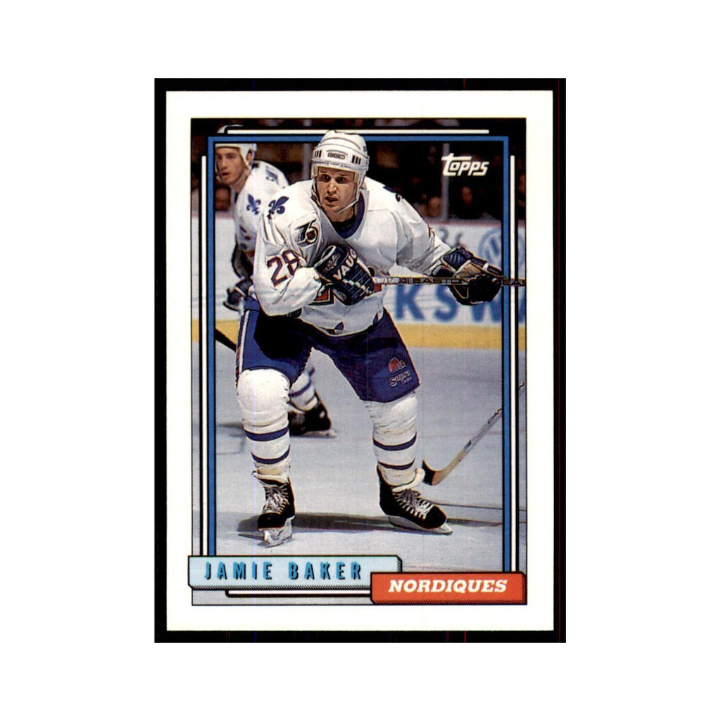 Jamie Baker 1992 Topps #506 Hockey Cards Hockey Card NM