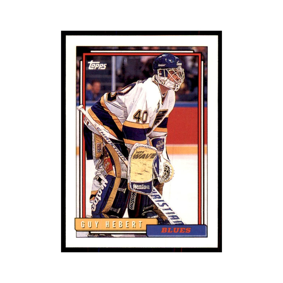 Guy Hebert 1992 Topps #112 Hockey Cards Hockey Card NM