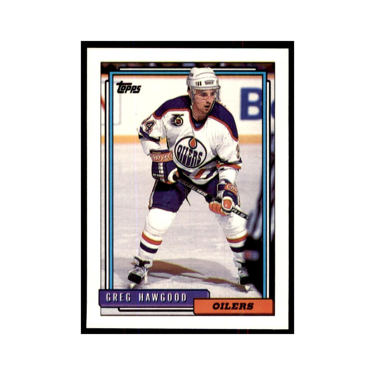 Greg Hawgood 1992 Topps #358 Hockey Cards Hockey Card NM