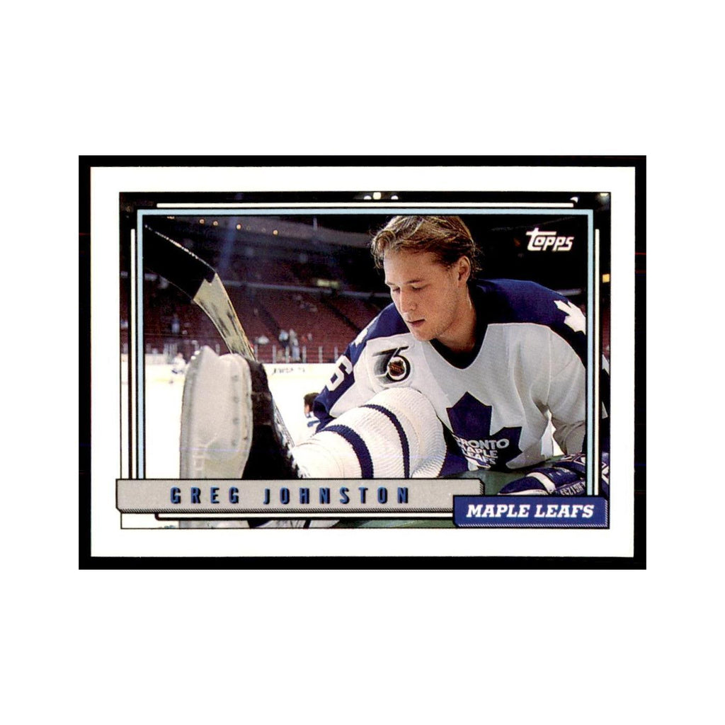 Greg Johnston 1992 Topps #413 Hockey Cards Hockey Card NM
