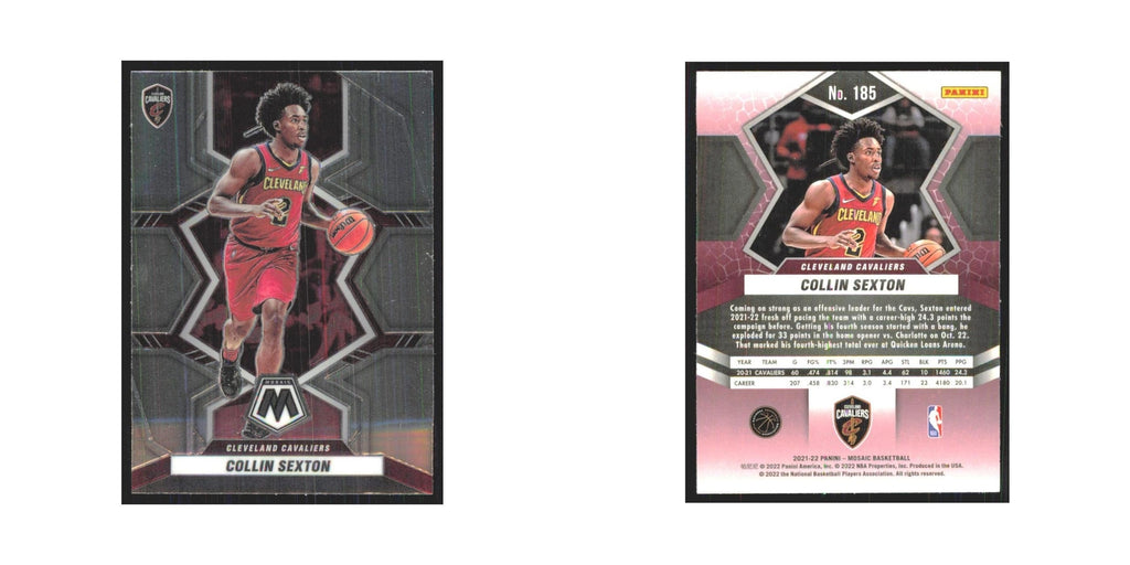 Collin Sexton 2021 Panini Mosaic #185 Cleveland Cavaliers Basketball Card NM