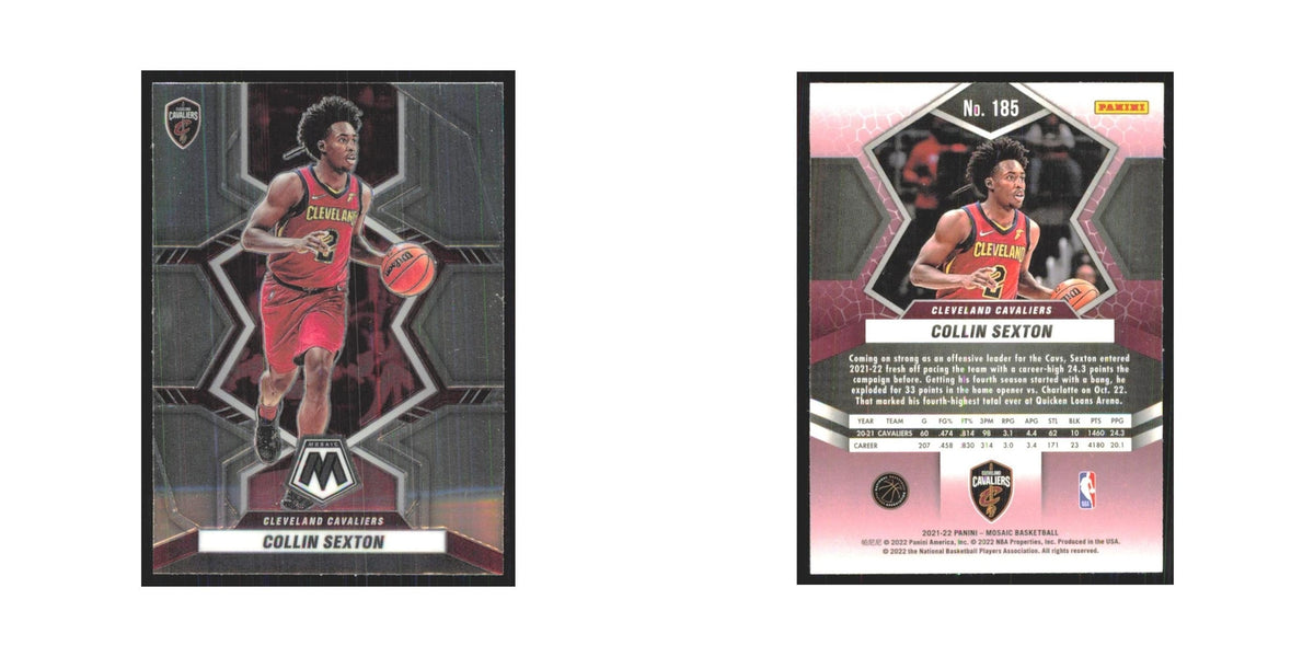 Collin Sexton 2021 Panini Mosaic #185 Cleveland Cavaliers Basketball Card NM