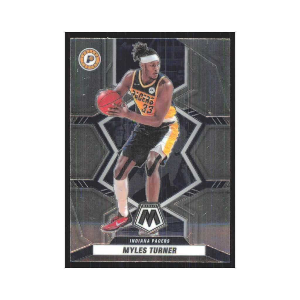 Myles Turner 2021 Panini Mosaic #196 Indiana Pacers Basketball Card NM