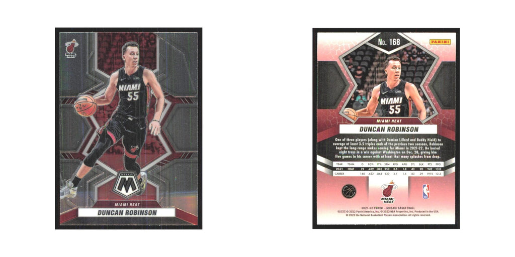 Duncan Robinson 2021 Panini Mosaic #168 Miami Heat Basketball Card NM