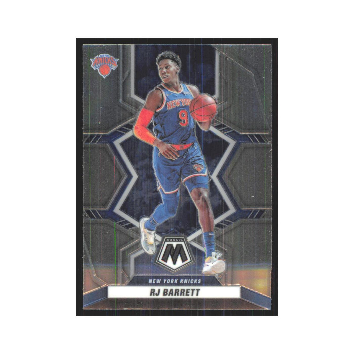 RJ Barrett 2021 Panini Mosaic #140 New York Knicks Basketball Card NM