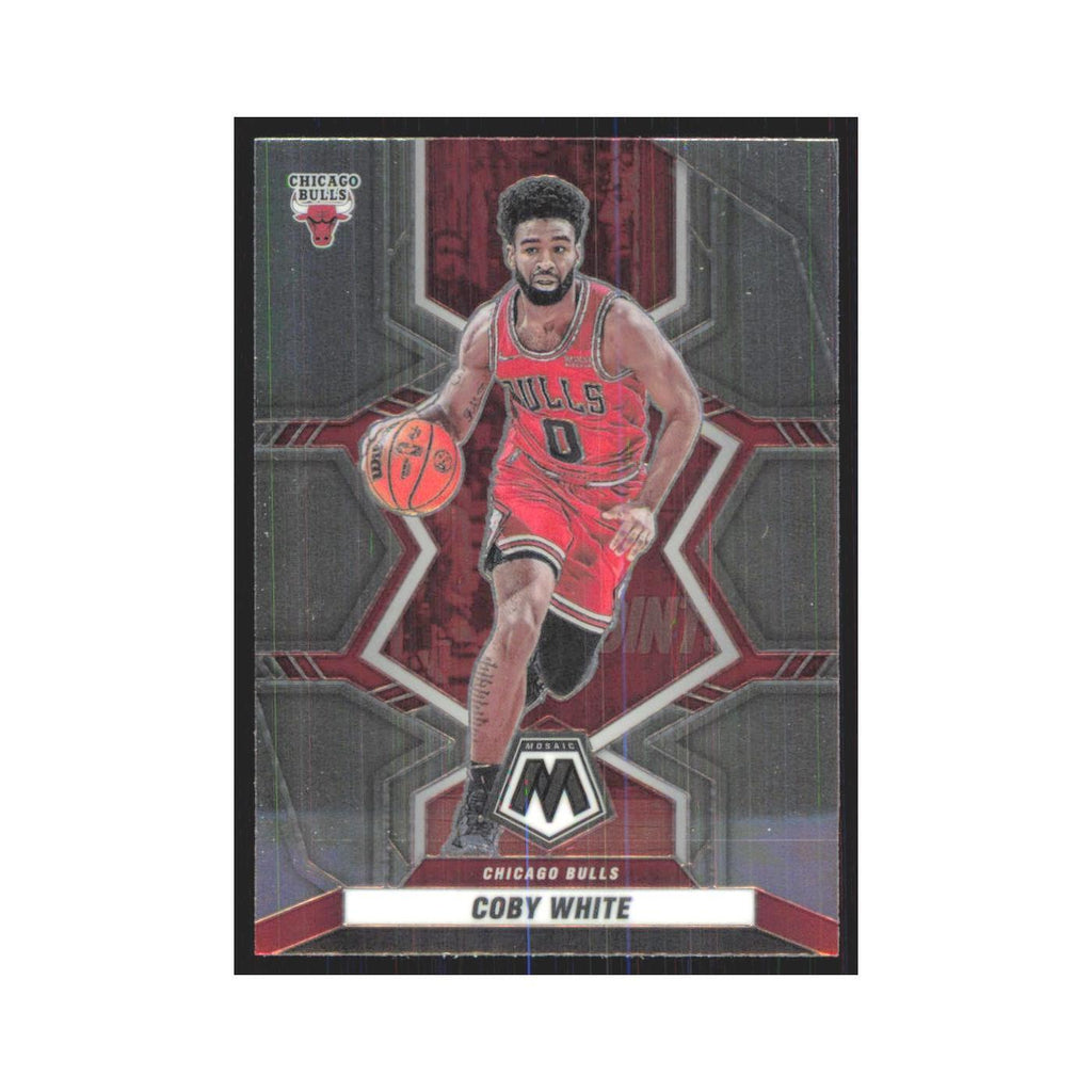 Coby White 2021 Panini Mosaic #7 Chicago Bulls Basketball Card NM