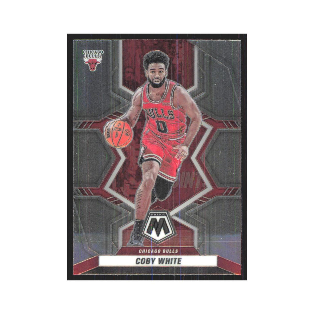 Coby White 2021 Panini Mosaic #7 Chicago Bulls Basketball Card NM