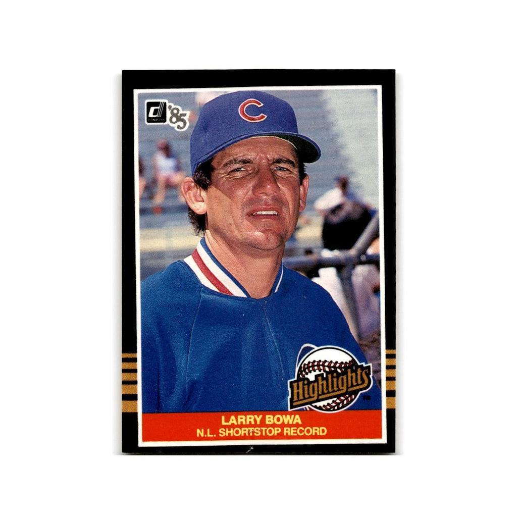 Larry Bowa 1985 Donruss Highlights #7 Chicago Cubs Baseball Card NM
