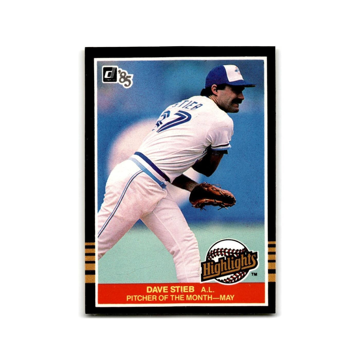 Dave Stieb 1985 Donruss Highlights #12 Toronto Blue Jays Baseball Card NM