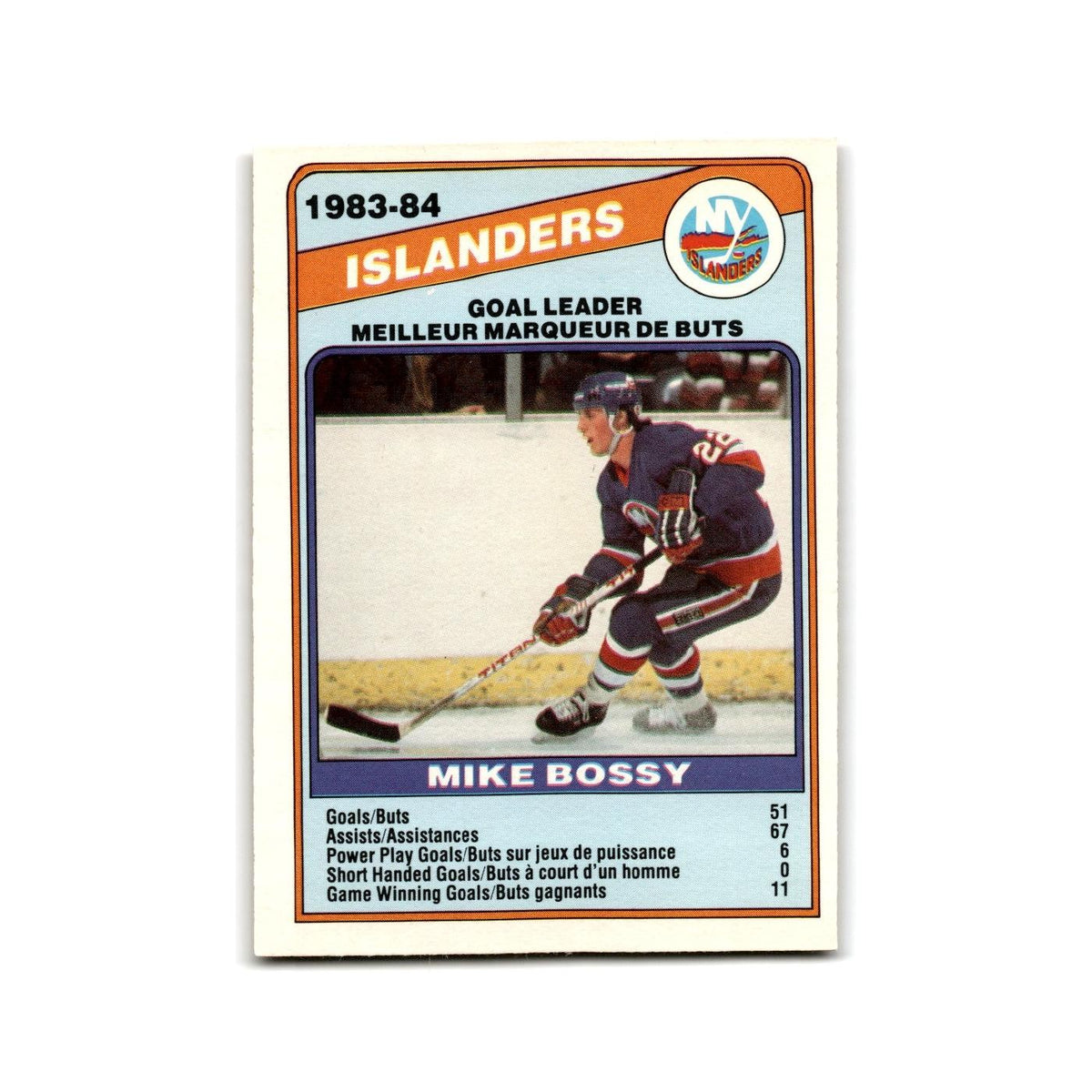 1984 O-Pee-Chee Mike Bossy New York Islanders #362