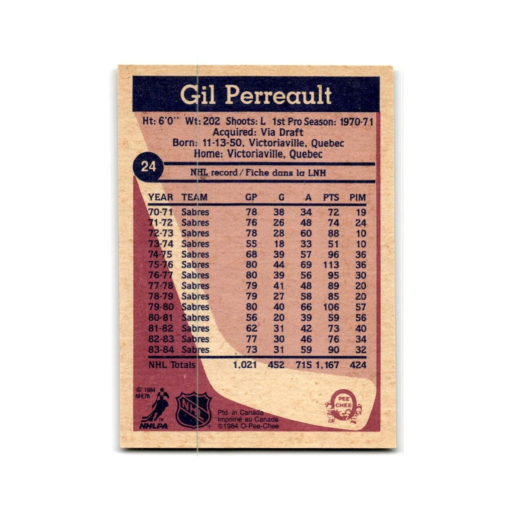 1984 O-Pee-Chee Gilbert Perreault Buffalo Sabres #24