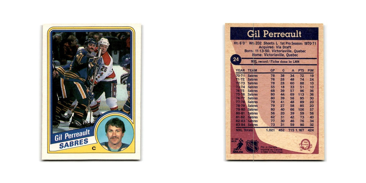 1984 O-Pee-Chee Gilbert Perreault Buffalo Sabres #24