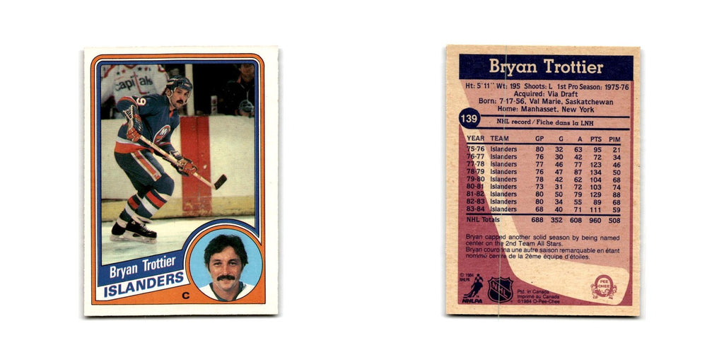 1984 O-Pee-Chee Bryan Trottier New York Islanders #139