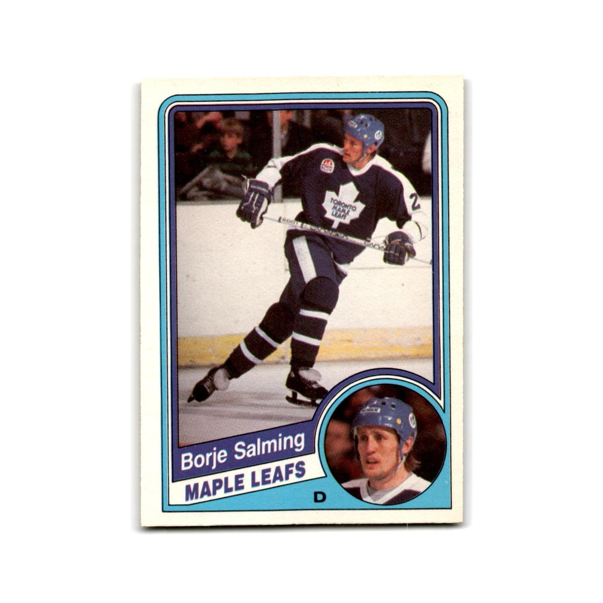 1984 O-Pee-Chee Borje Salming Toronto Maple Leafs #311