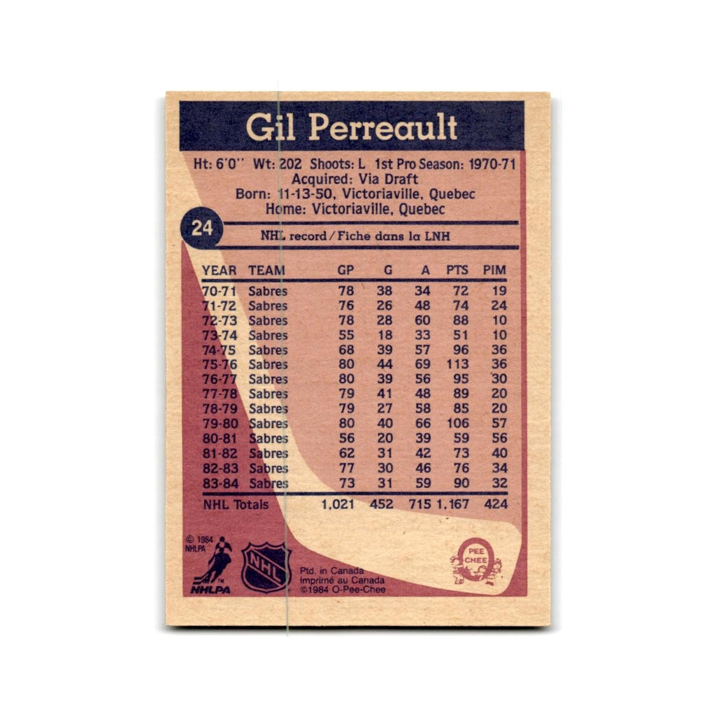 1984 O-Pee-Chee Gilbert Perreault Buffalo Sabres #24
