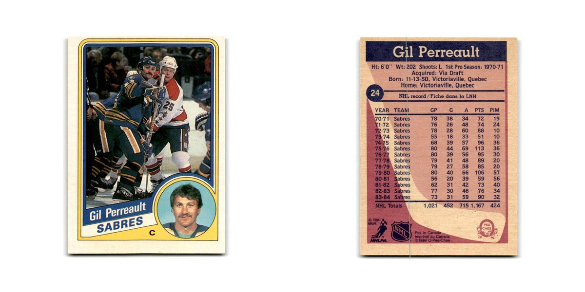 1984 O-Pee-Chee Gilbert Perreault Buffalo Sabres #24
