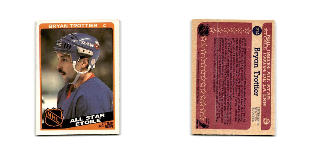1984 O-Pee-Chee Bryan Trottier New York Islanders #214